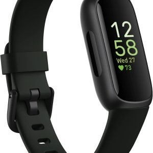 Google Fitbit Inspire 3 Health and Fitness Tracker with Stress Management, Workout Intensity, Sleep Tracking, 24/7 Heart Rate and More, One Size (S and L Bands Included)