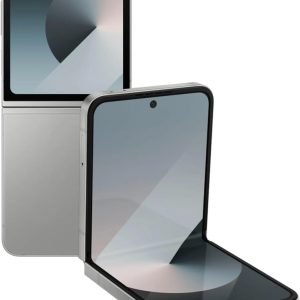 Samsung Galaxy Z Flip6, AI Smartphone, Android Smartphone, 256GB Storage, 50MP Rear Camera, AI Flex Zoom, Live Translate - Silver Shadow (CAD Version & Warranty)